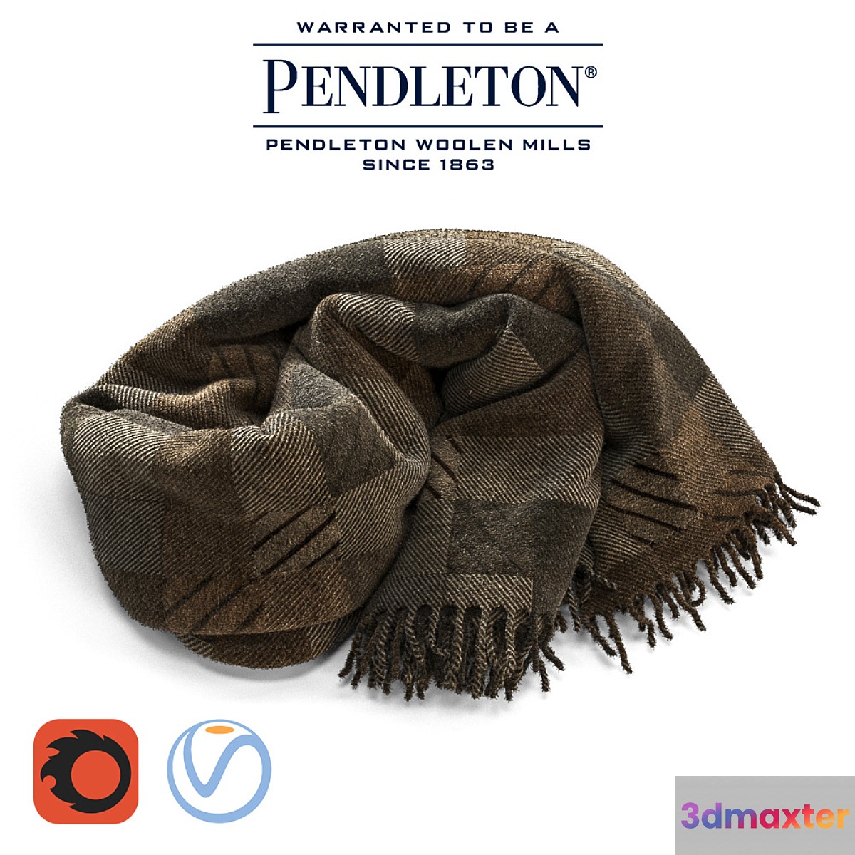 PENDLETON woolen blanket _ for Corona Renderer and Vray