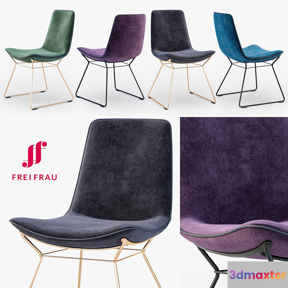 Freifrau Amelie chair basic wire frame - No.4