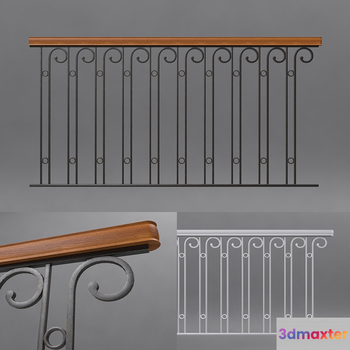 Handrail 3D Max