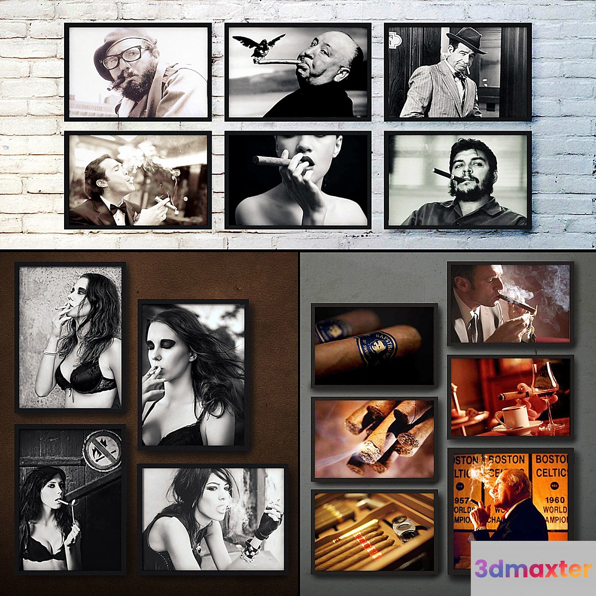 The picture in the frame. Collection 124 3D Max