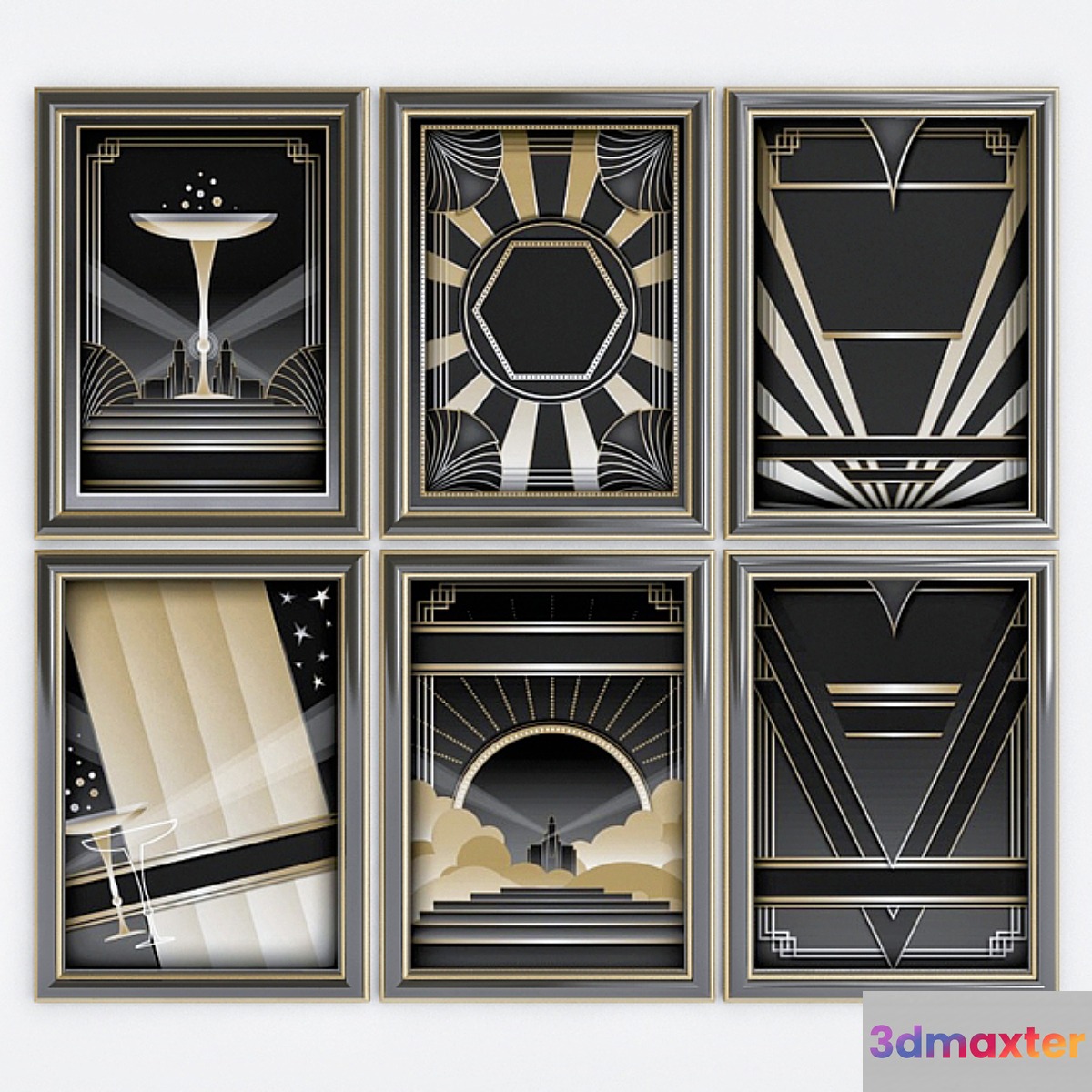 Art Deco 3D Max