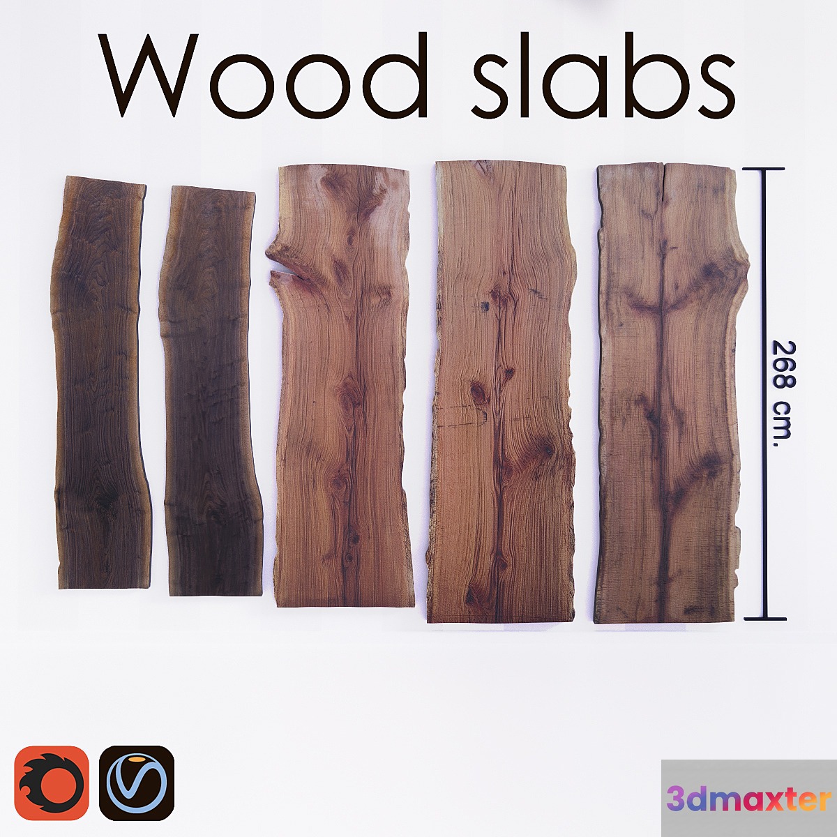 Wood slabs tables - No.6