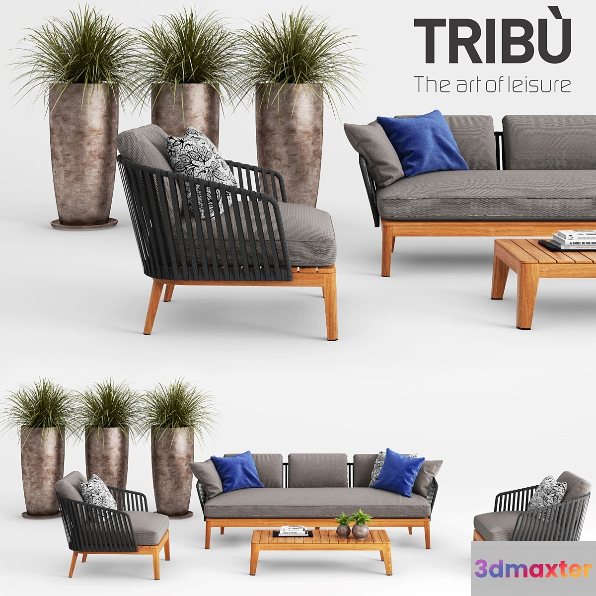TRIBU MOOD SOFA & CLUB CHAIR 3D Max