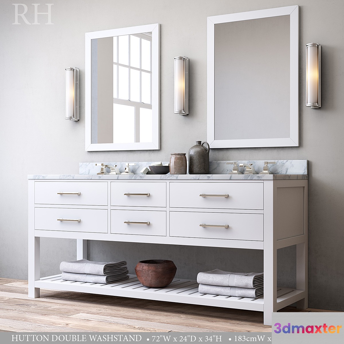 HUTTON DOUBLE WASHSTAND