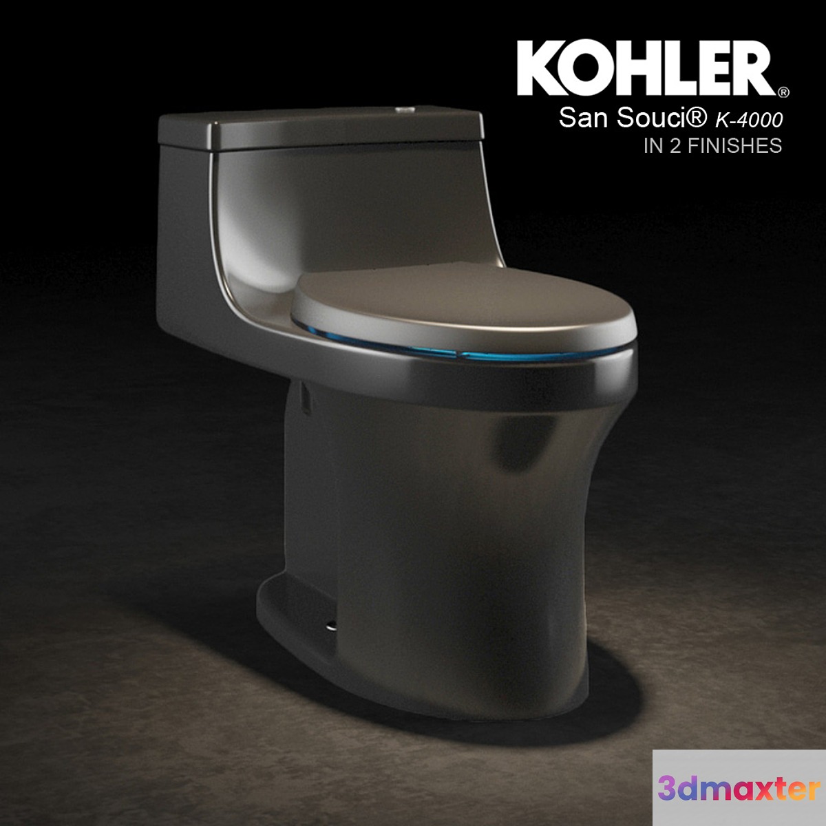 KOHLER- San Souci- Touchless Toilet- 2 finishes 3D Max