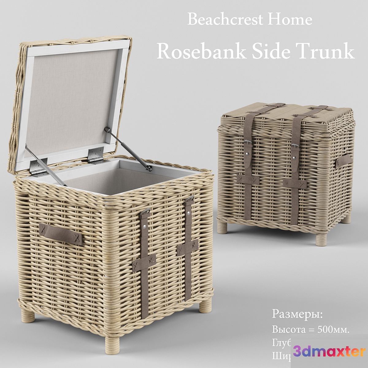 Rosebank Side Trunk 3D Max