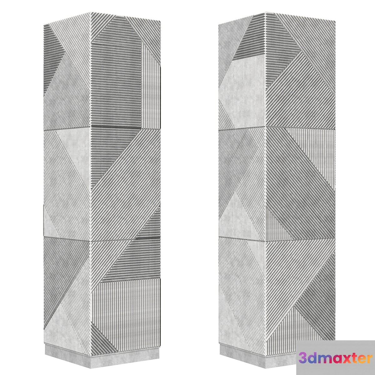 Column panels with STRIPES Emmemobili 3D Max