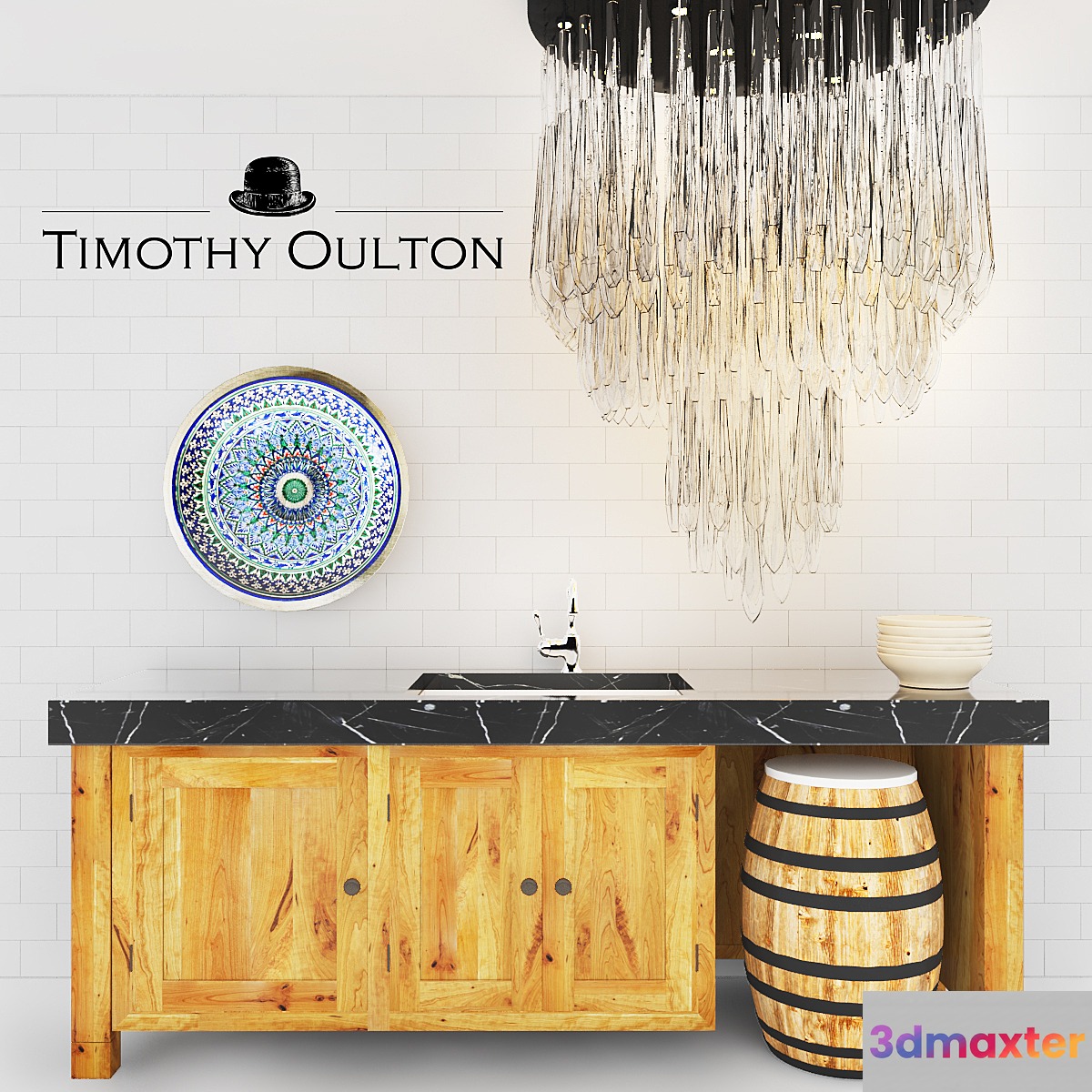 TIMOTHY OULTON KITCHEN SET 3D Max
