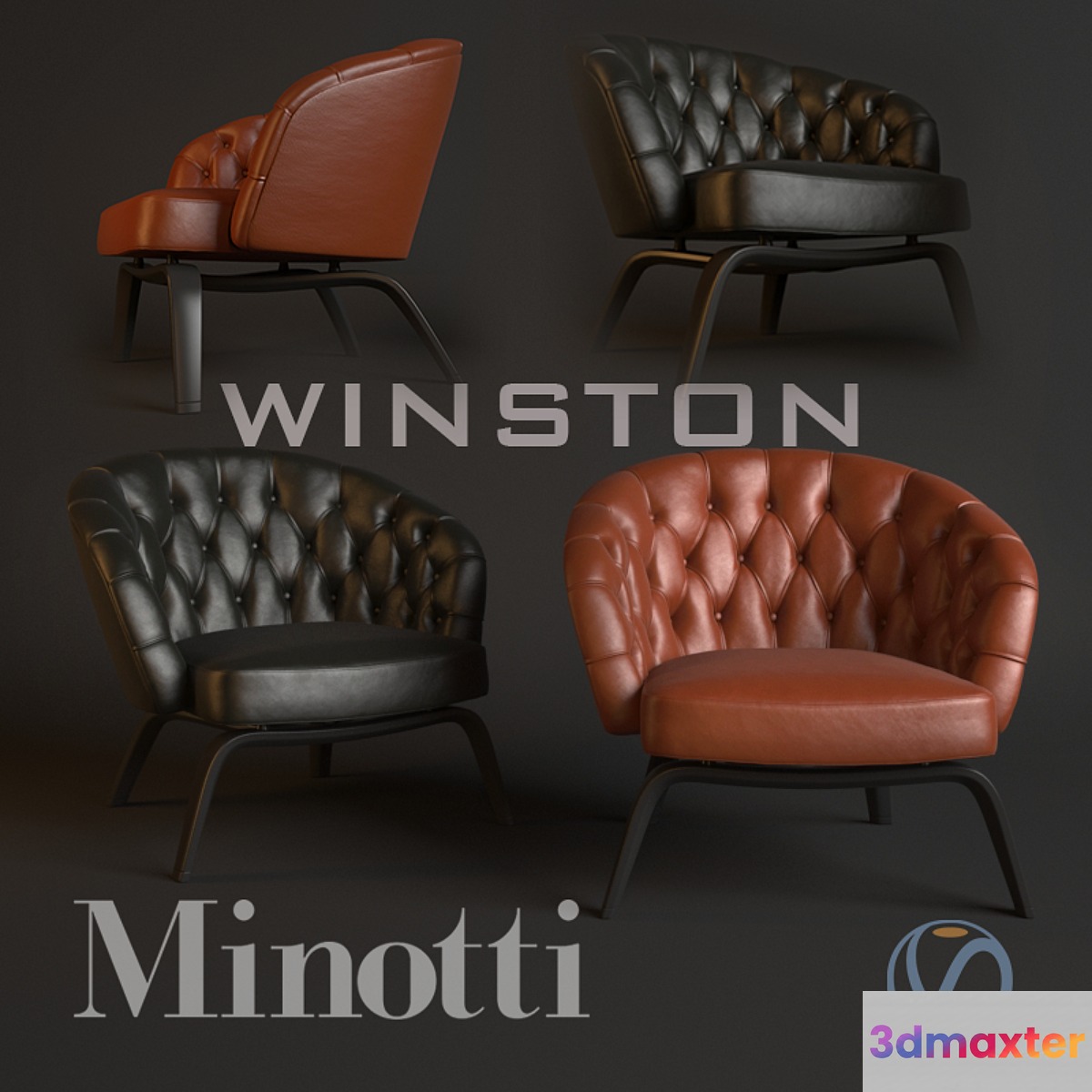 Winston Armchair 3D Max