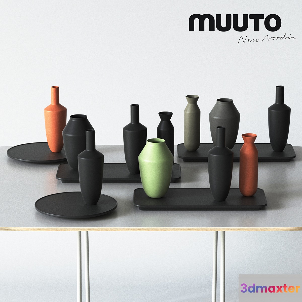 Muuto BALANCE vases set 3D Max