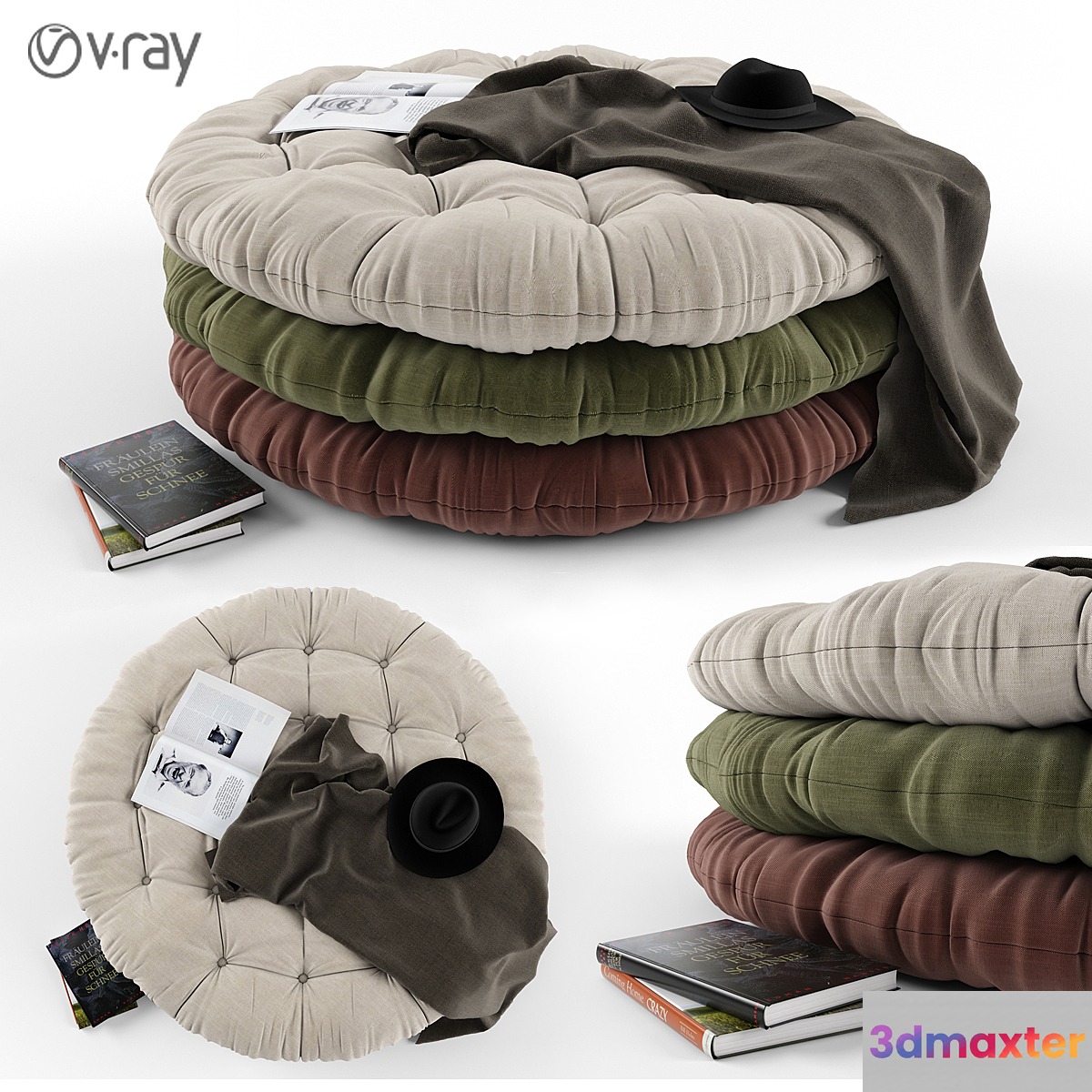 Ottoman decorative set 3D Max