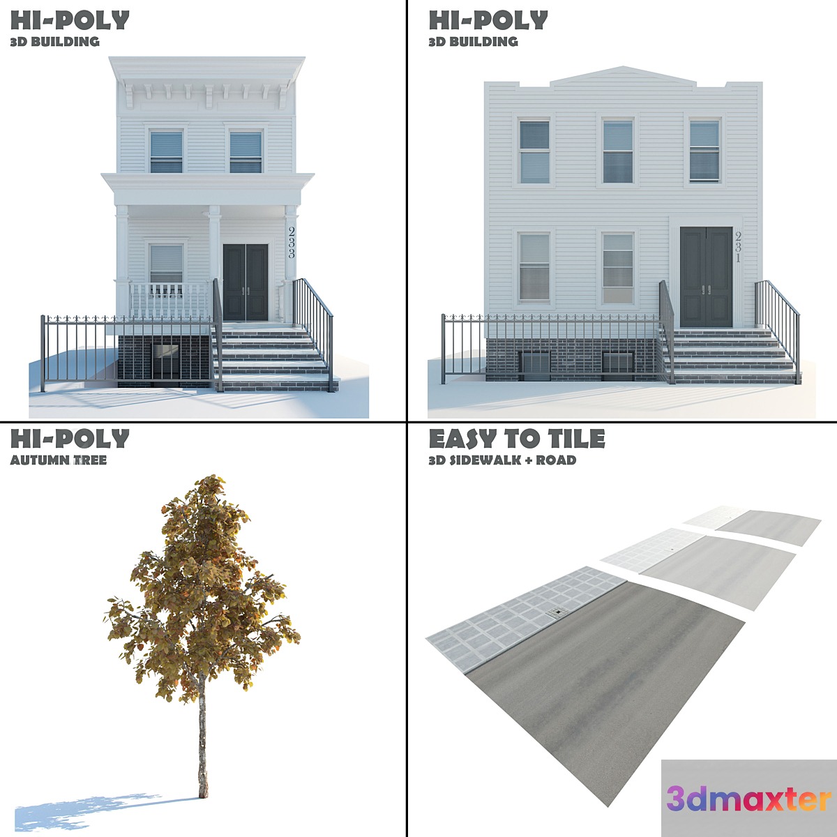 Urban Environment Set 3D Max