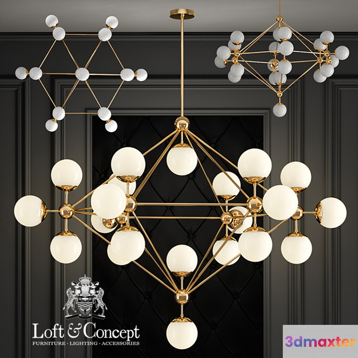 Modo Chandelier Gold Chandelier 21 3D Max
