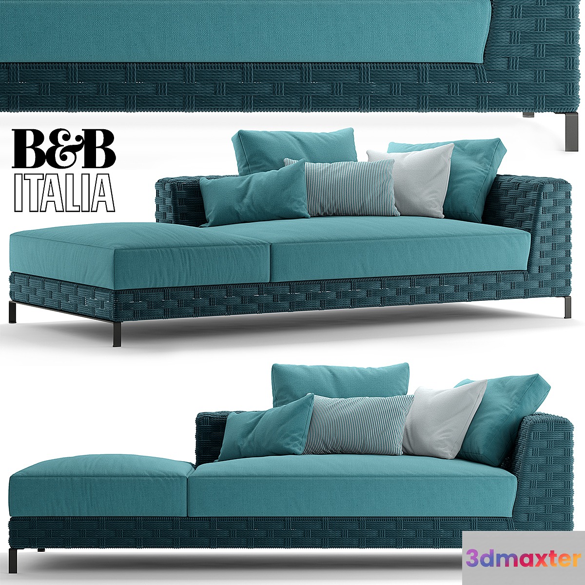 Sofa bebitalia Ray Outdoor Natural 3D Max