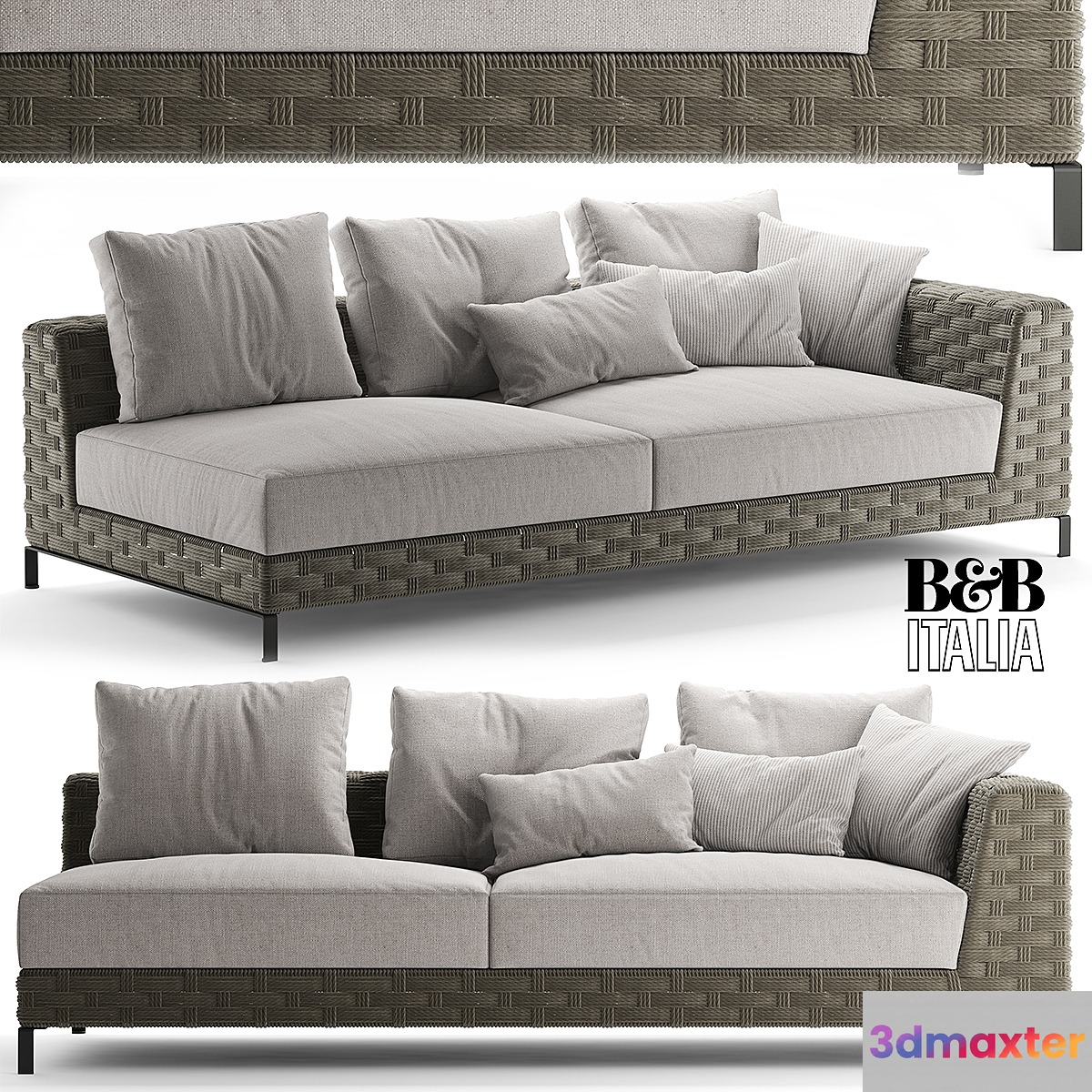 Sofa bebitalia Ray Outdoor Natural - No.2 3D Max