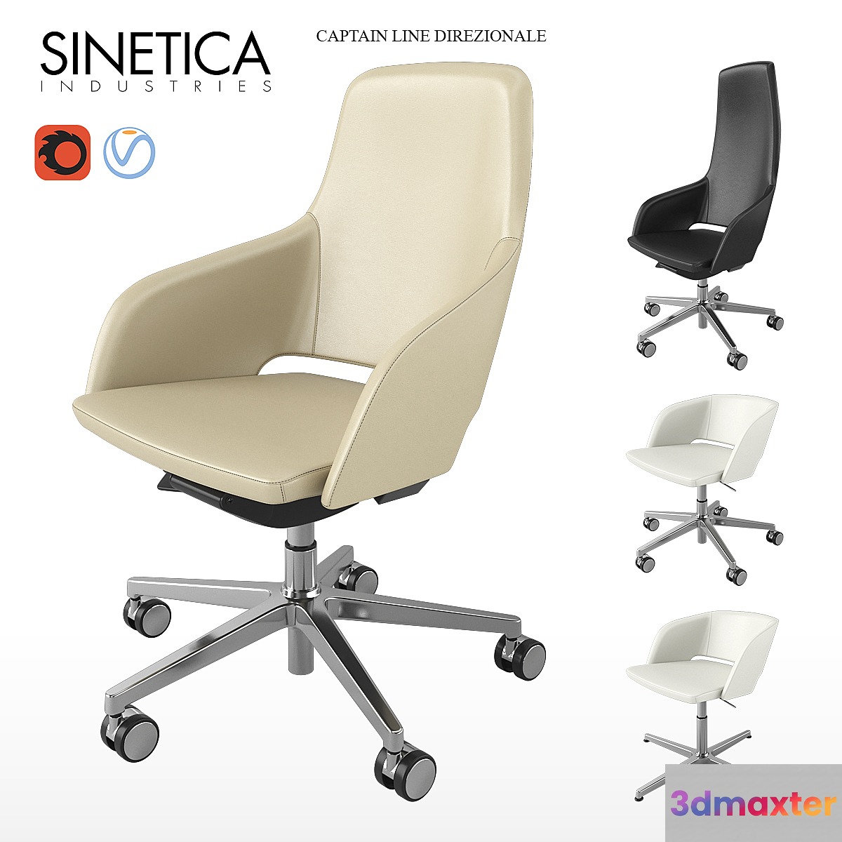 SINETICA CAPTAIN LINE DIREZIONALE chair 3D Max