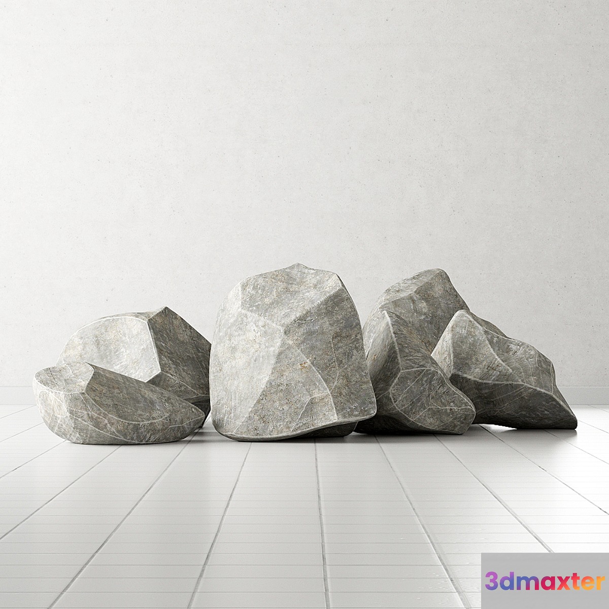 Rock stone collection 3D Max