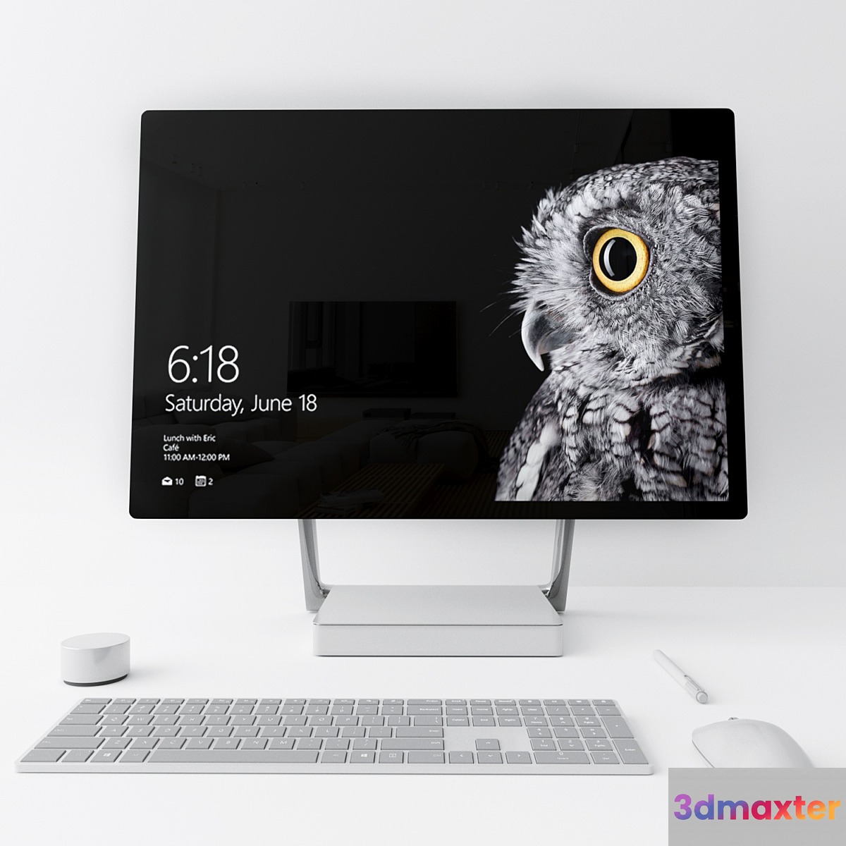 microsoft surface studio 3D Max