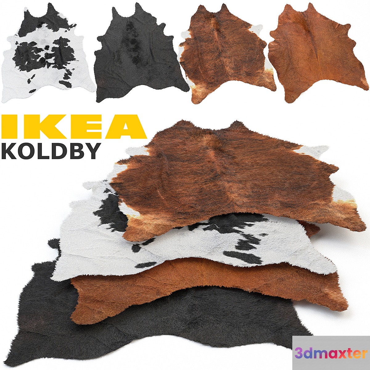 IKEA KOLDBY (KOLDBI) RUG SET