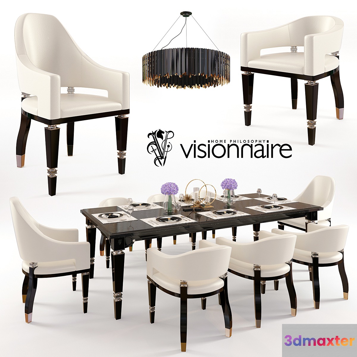 Visionnaire Table & Chair Set
