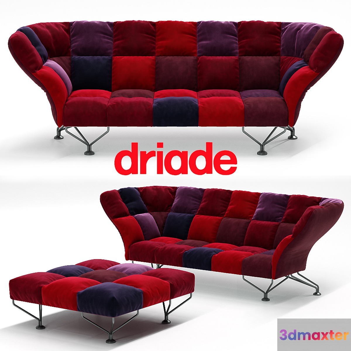 Driade 33 Cuscini Sofa 3D Max