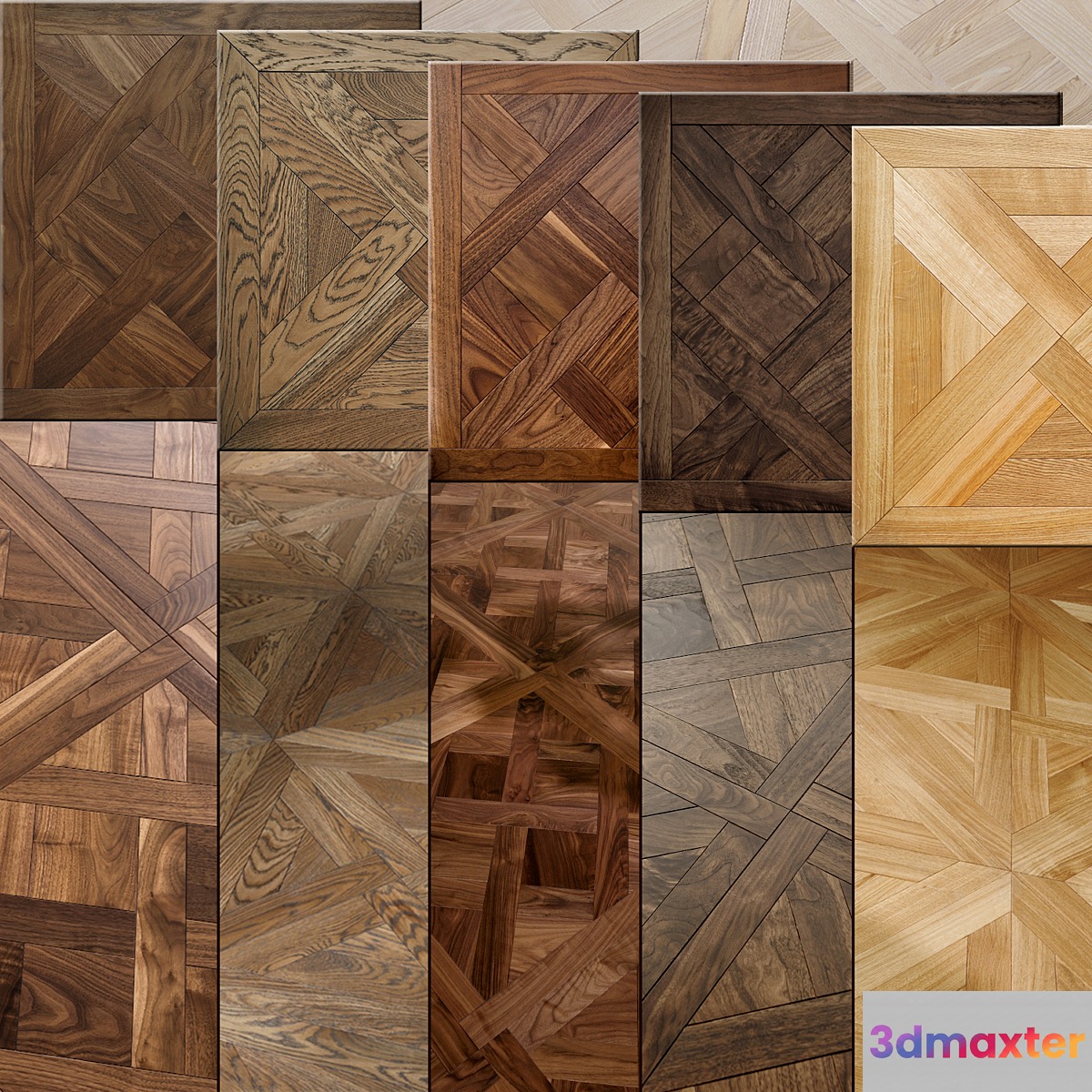 MOSAIC FLOORS_2 3D Max