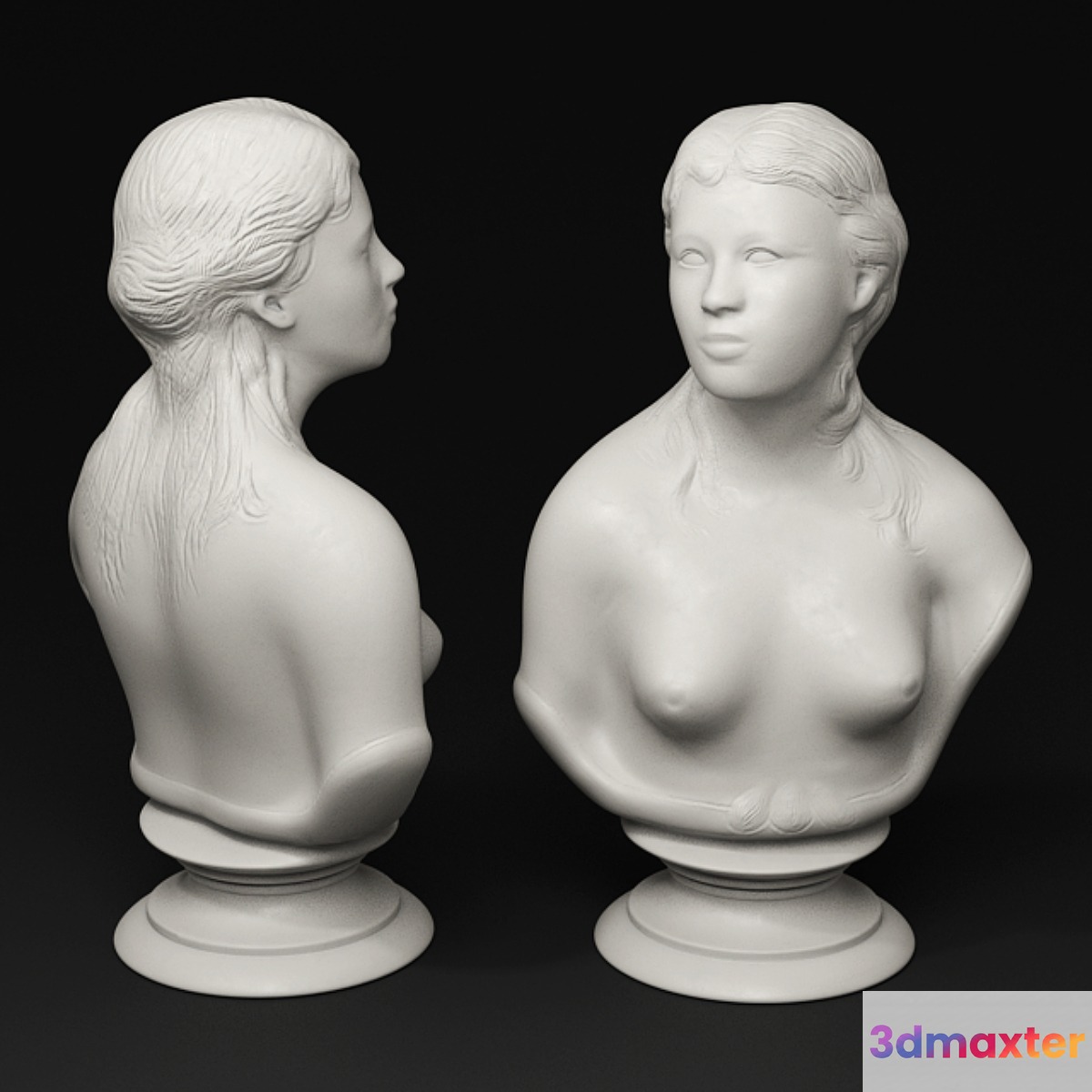Sculpture of a woman 3D Max