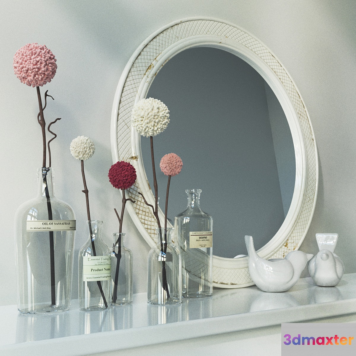 decorative set 3 3D Max
