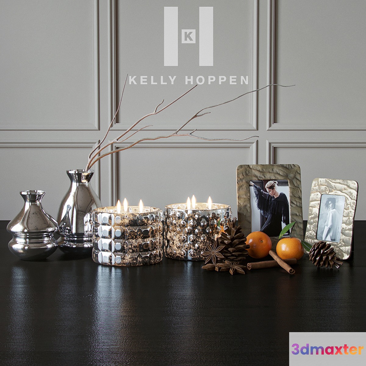 Kelly Hoppen | Lyra Candle set 3D Max