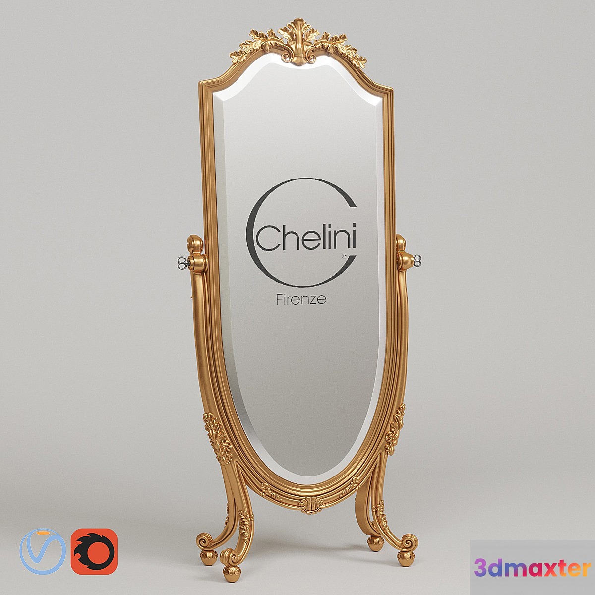 Mirror floor Chelini art. 1108 3D Max
