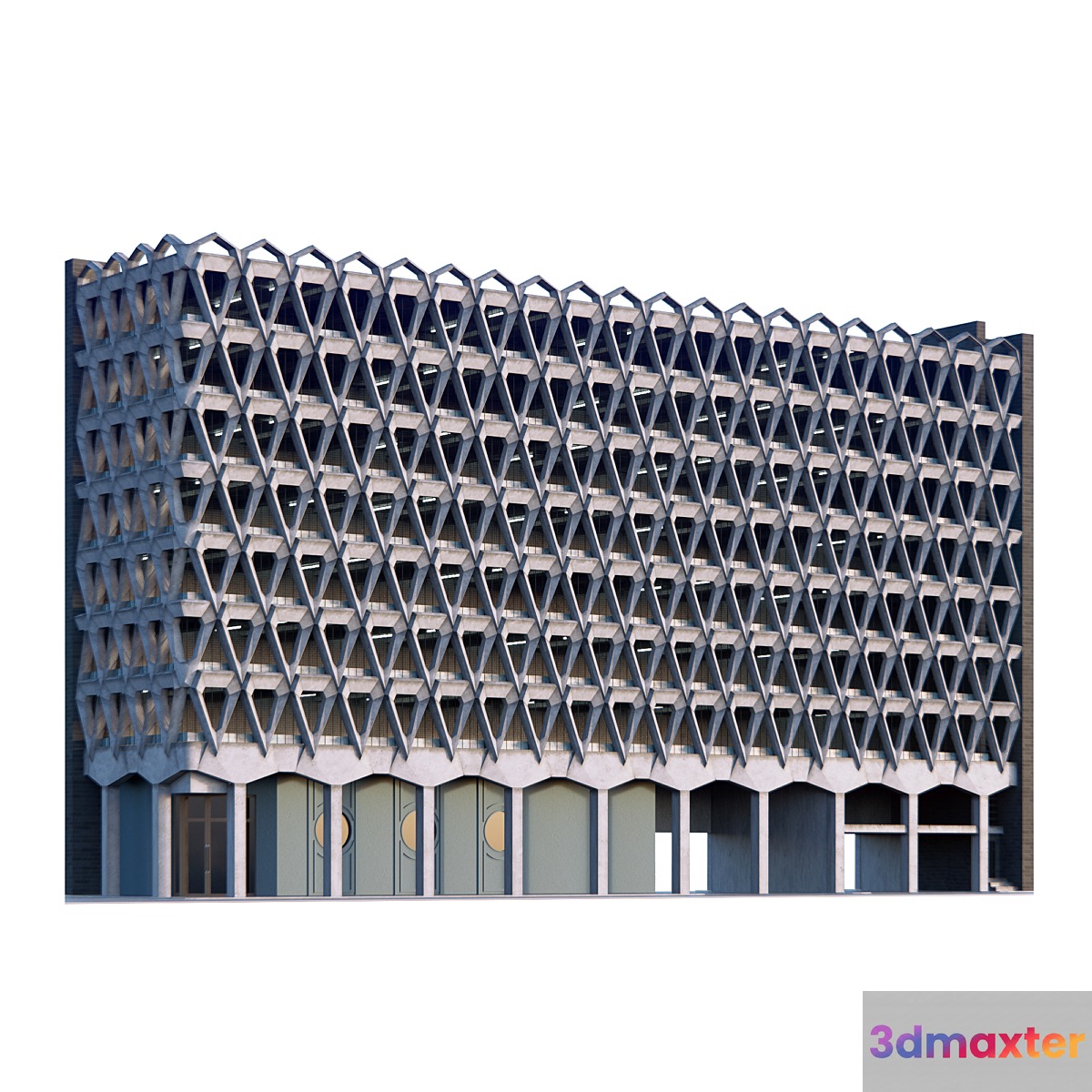 Facade parking 3D Max