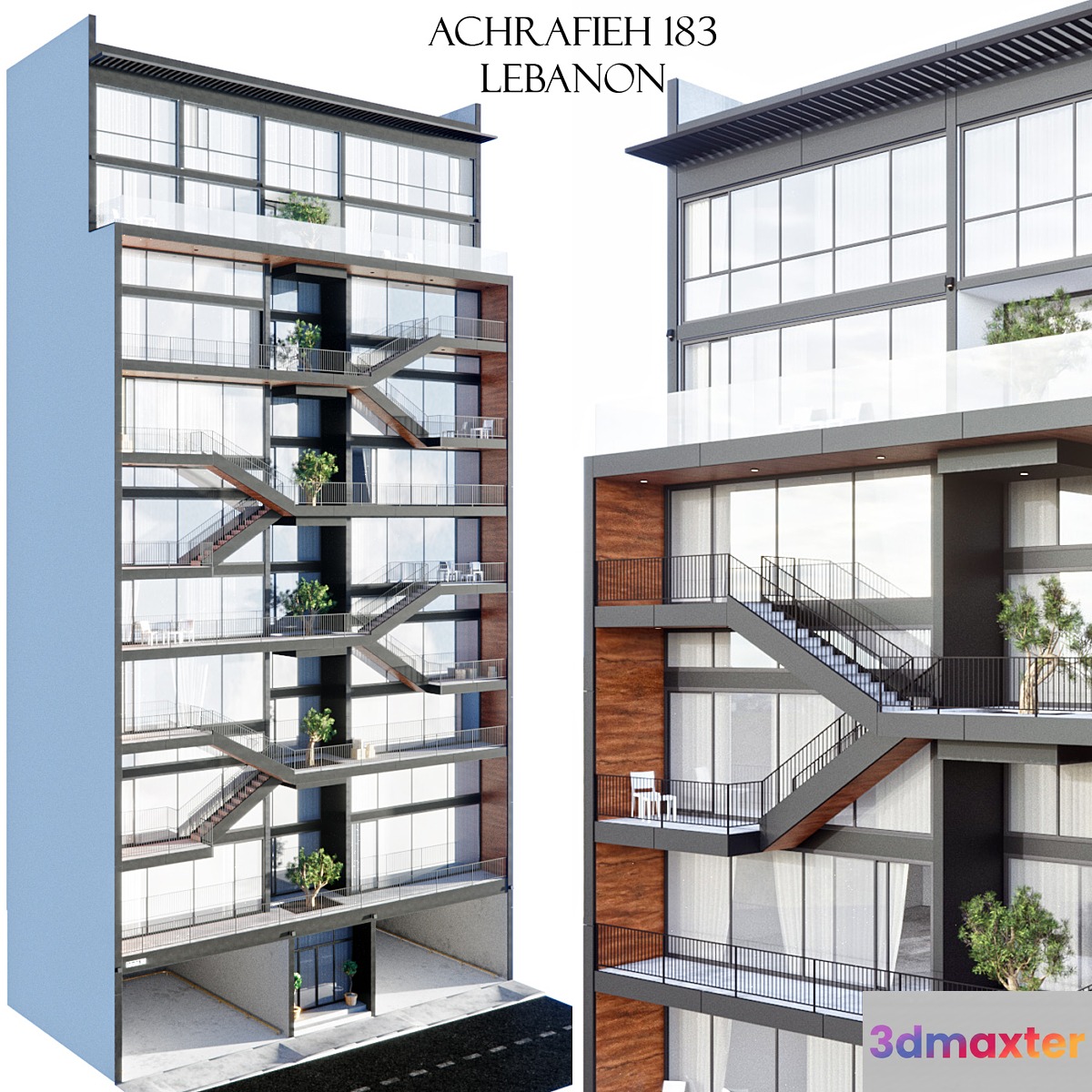 183 Achrafieh Lebanon 3D Max