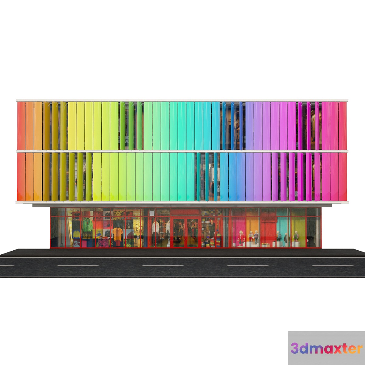 Facade lamella contest 3D Max