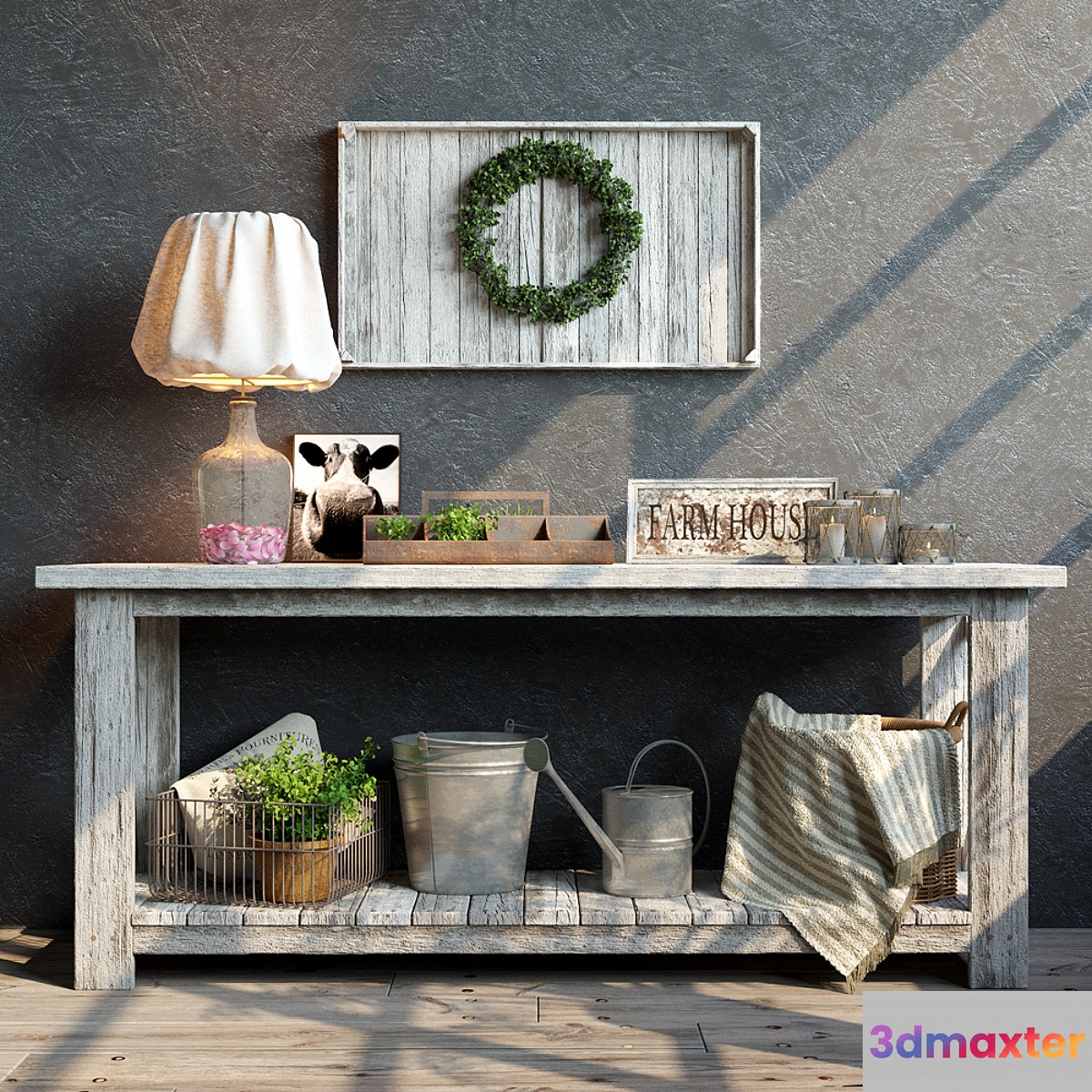 Farm house decoration set 3D Max