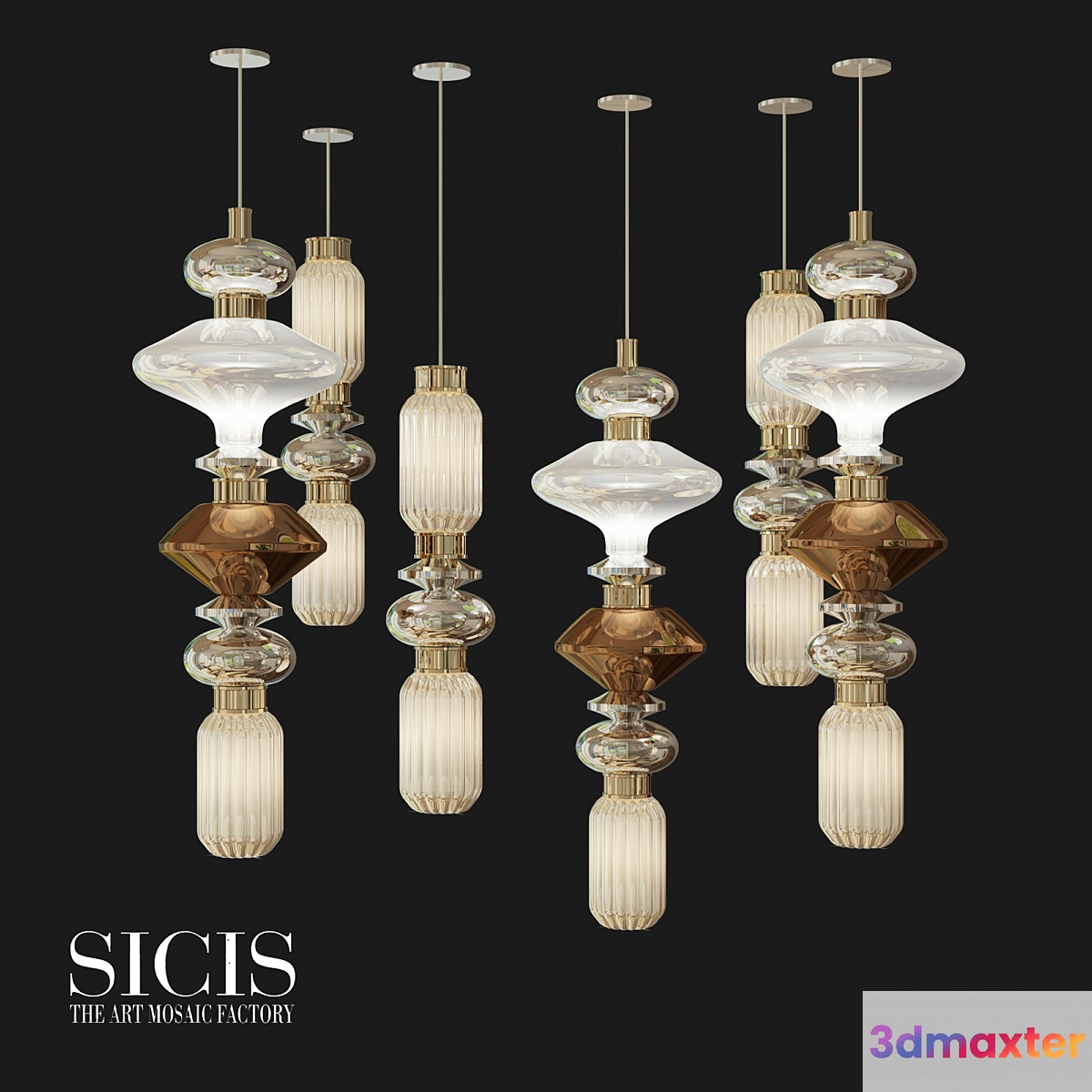 BALLET CEILING LAMP 3D Max