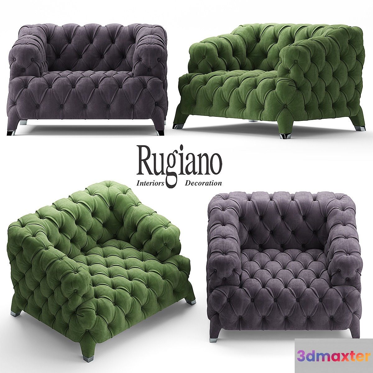 Armchair rugiano cloud - No.2 3D Max