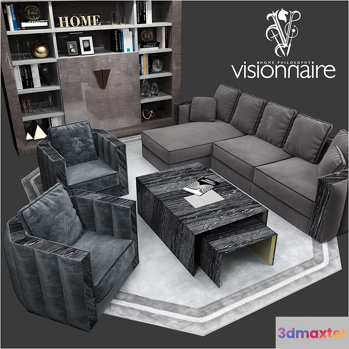 Visionnaire set Davis 3D Max