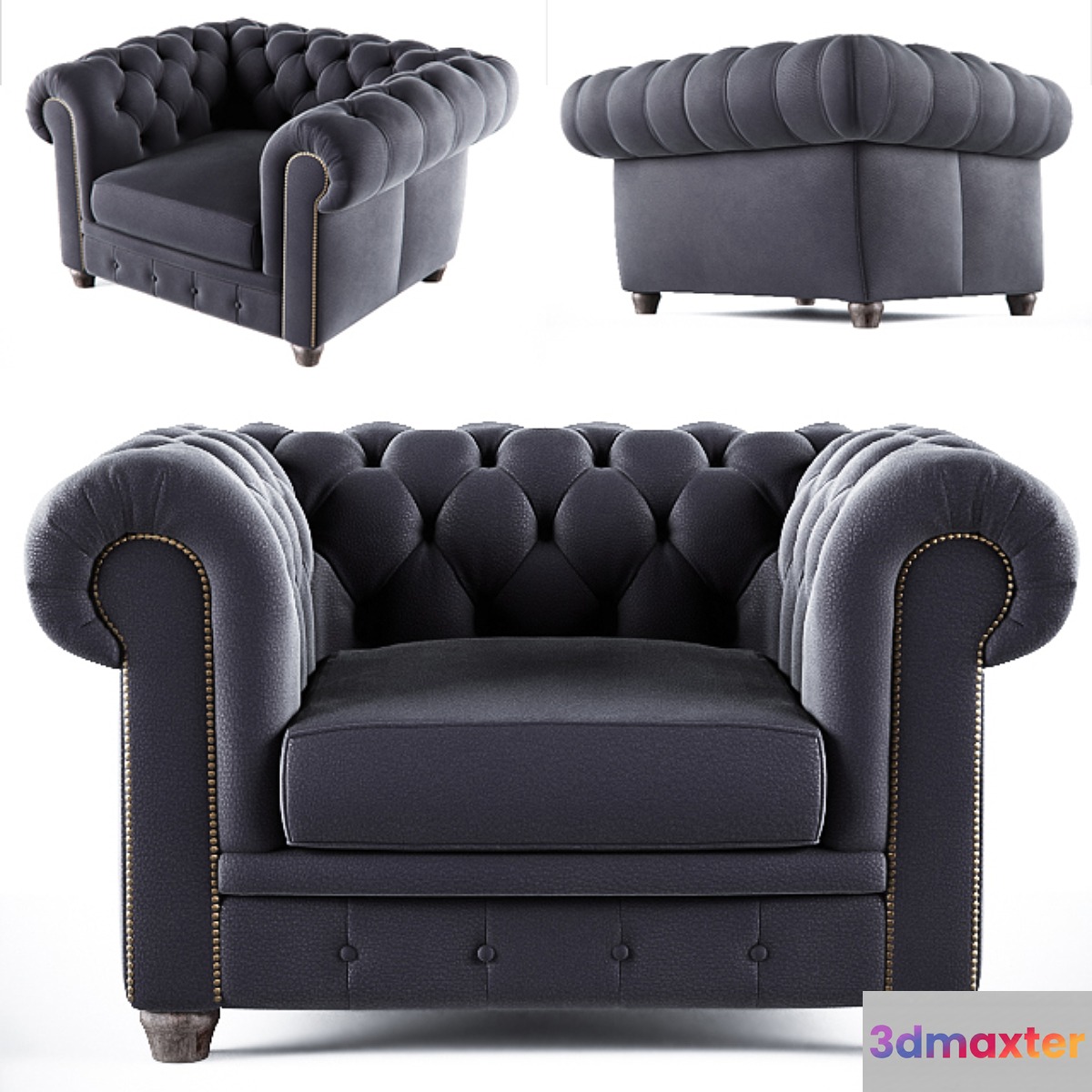 ONE MEBEL Chester Armchair - No.2 3D Max