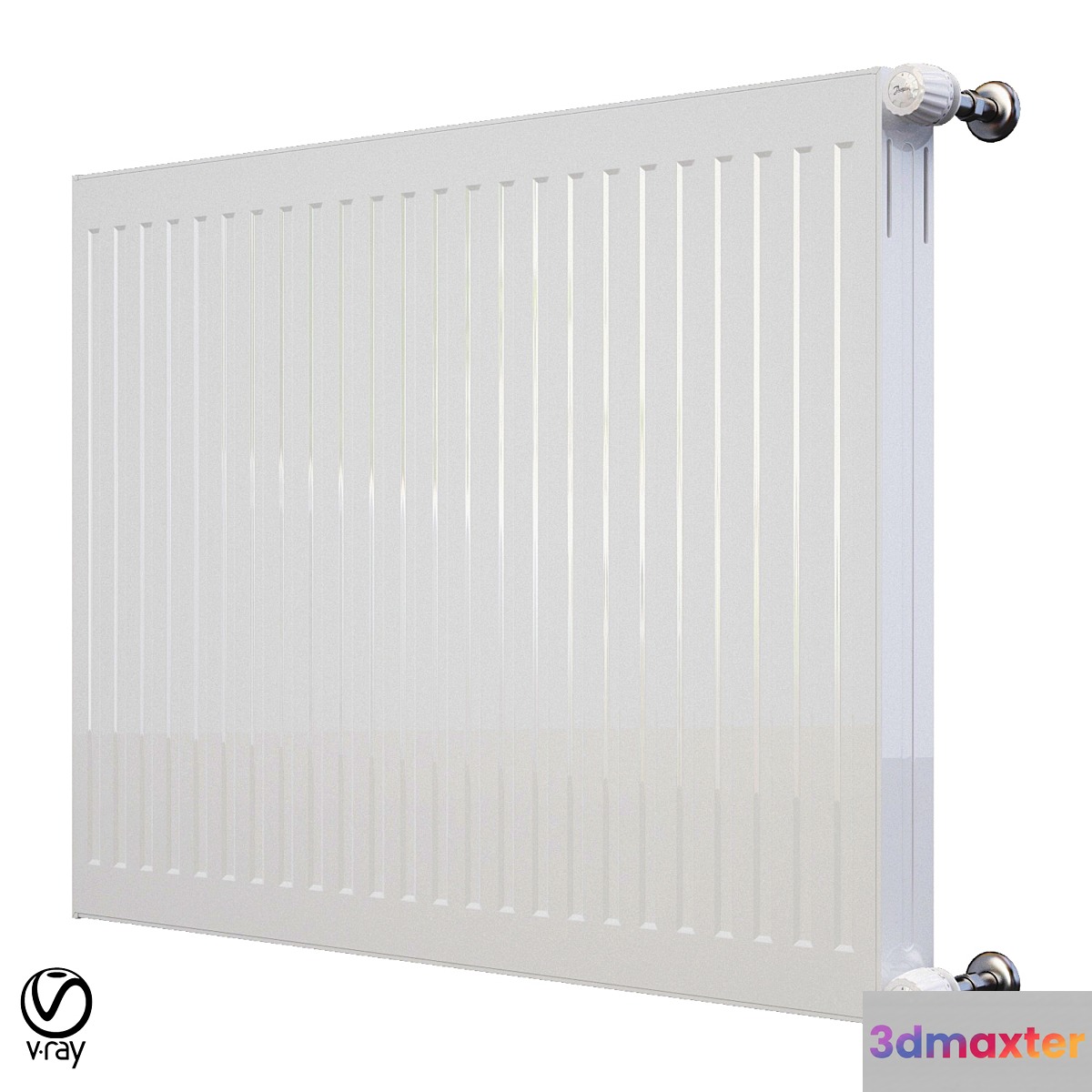 The steel radiator 3D Max