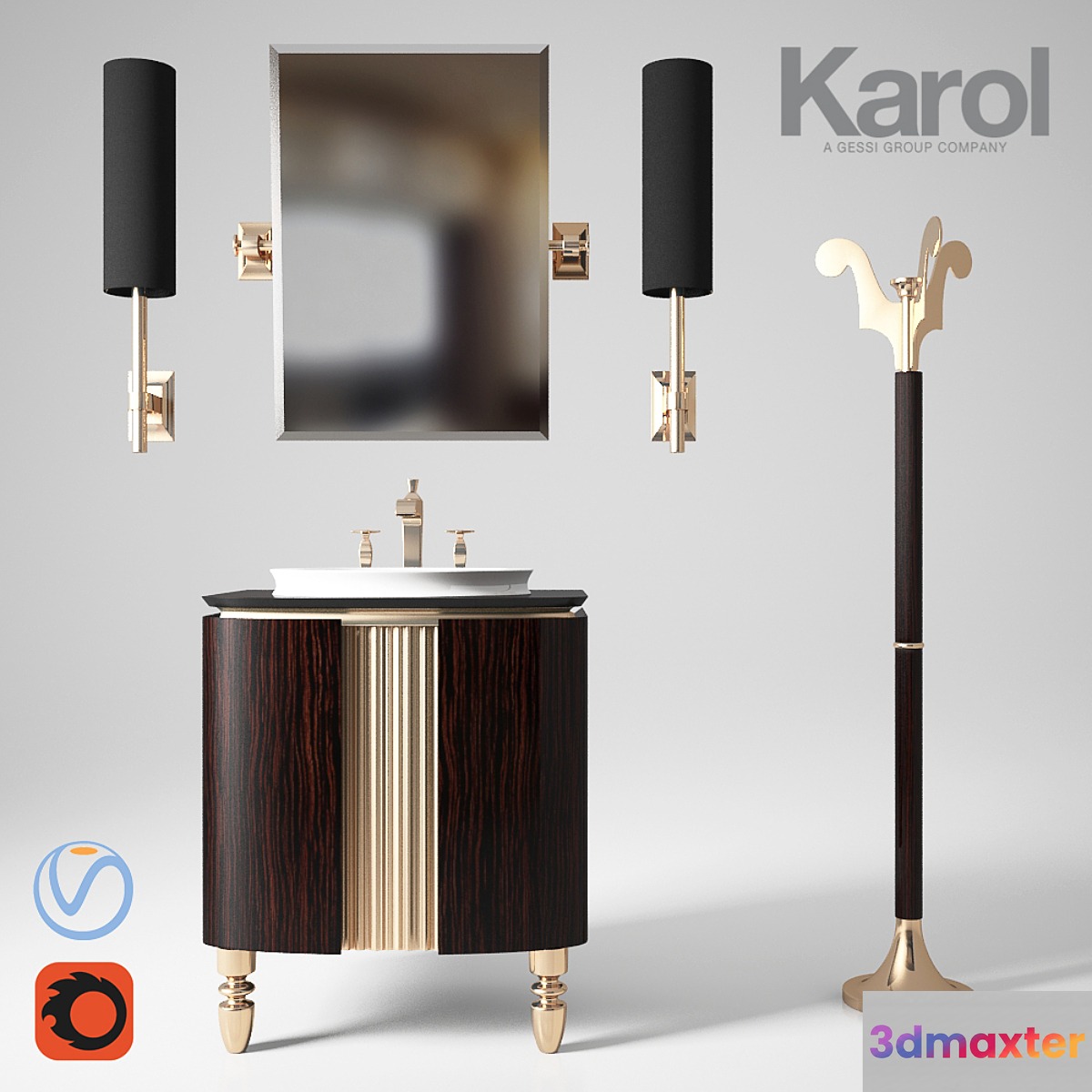 Furniture for bathrooms Karol Bania 3D Max