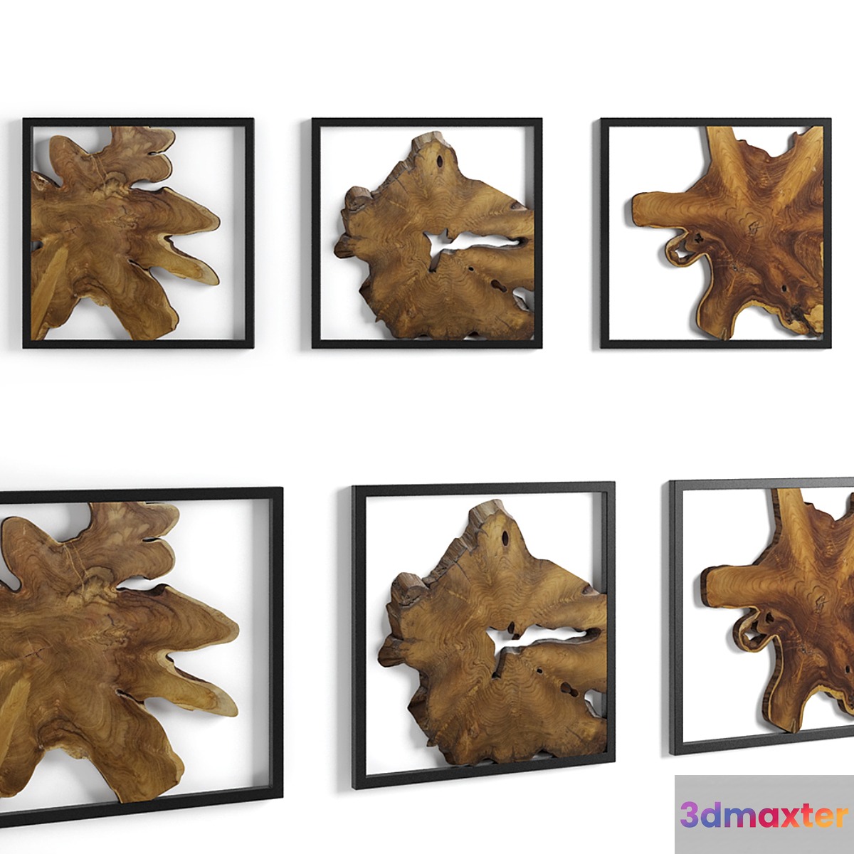 framed teak 3D Max