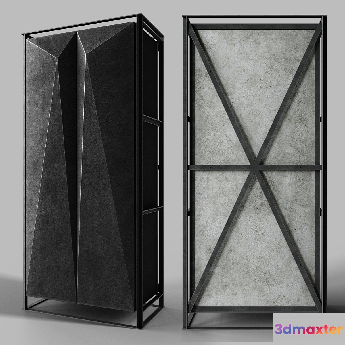 Gotham Double Bookcase 3D Max