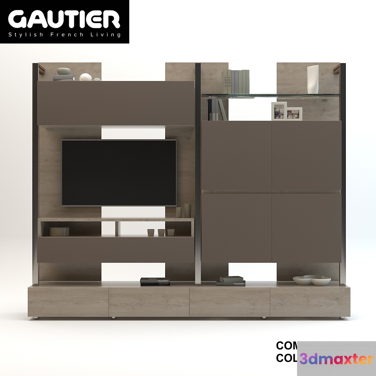 Furniture for TV & Multimedia - GAUTIER COLLECTION ADULIS - COMPOSITION 3 3D Max