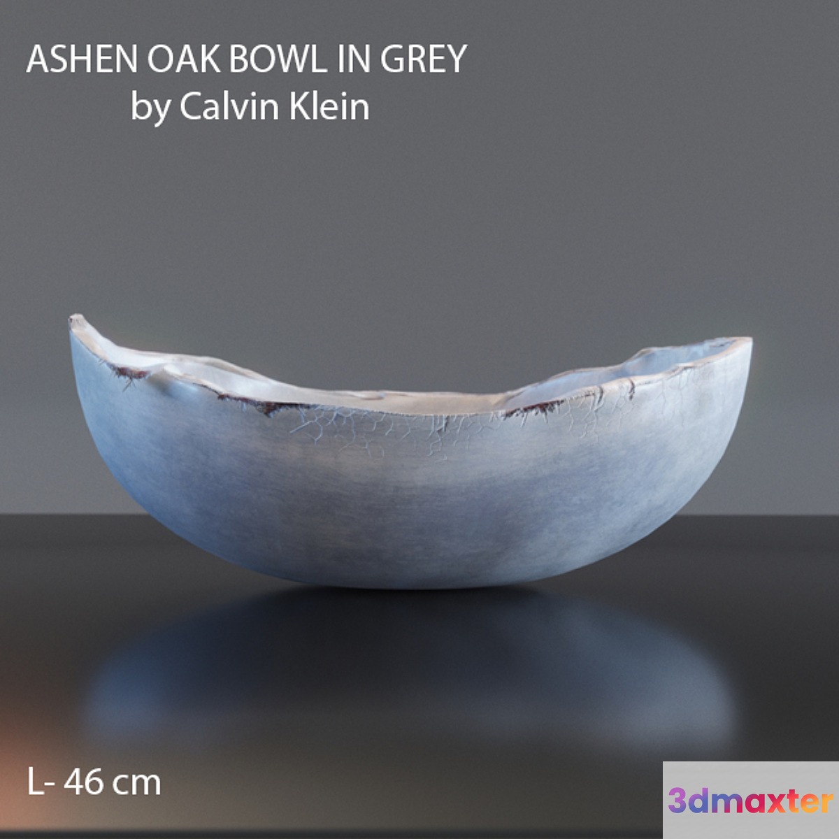 ASHEN OAK BOWL IN GREY by Calvin Klein 3D Max