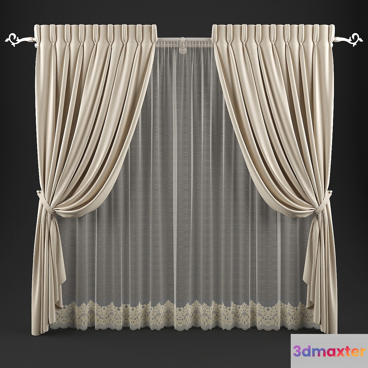 curtains 46 3D Max
