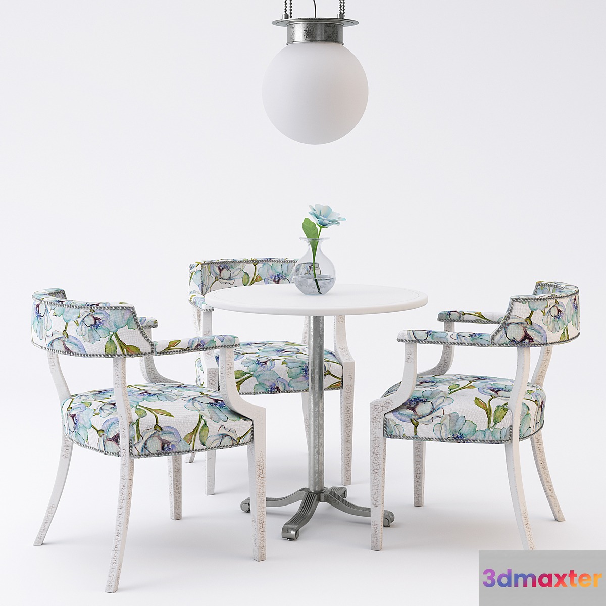 Restaurant furniture set 01 3D Max