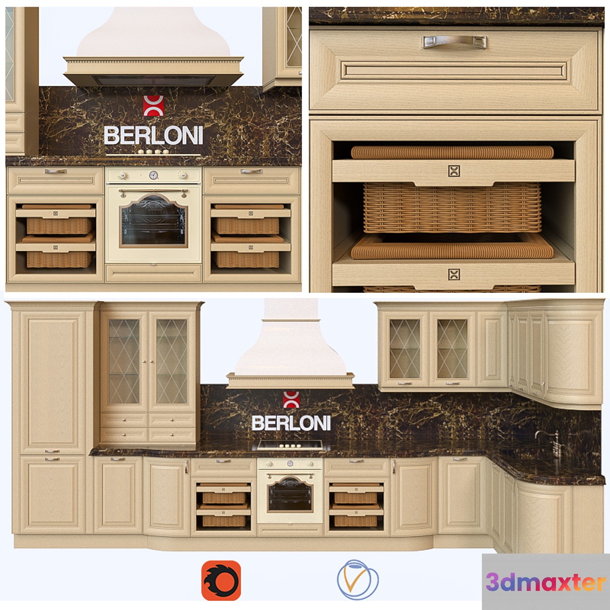 Berloni - Sheraton (frassino_naturale) 3D Max