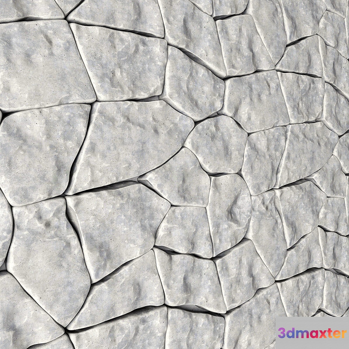 Stone panel wite 3D Max