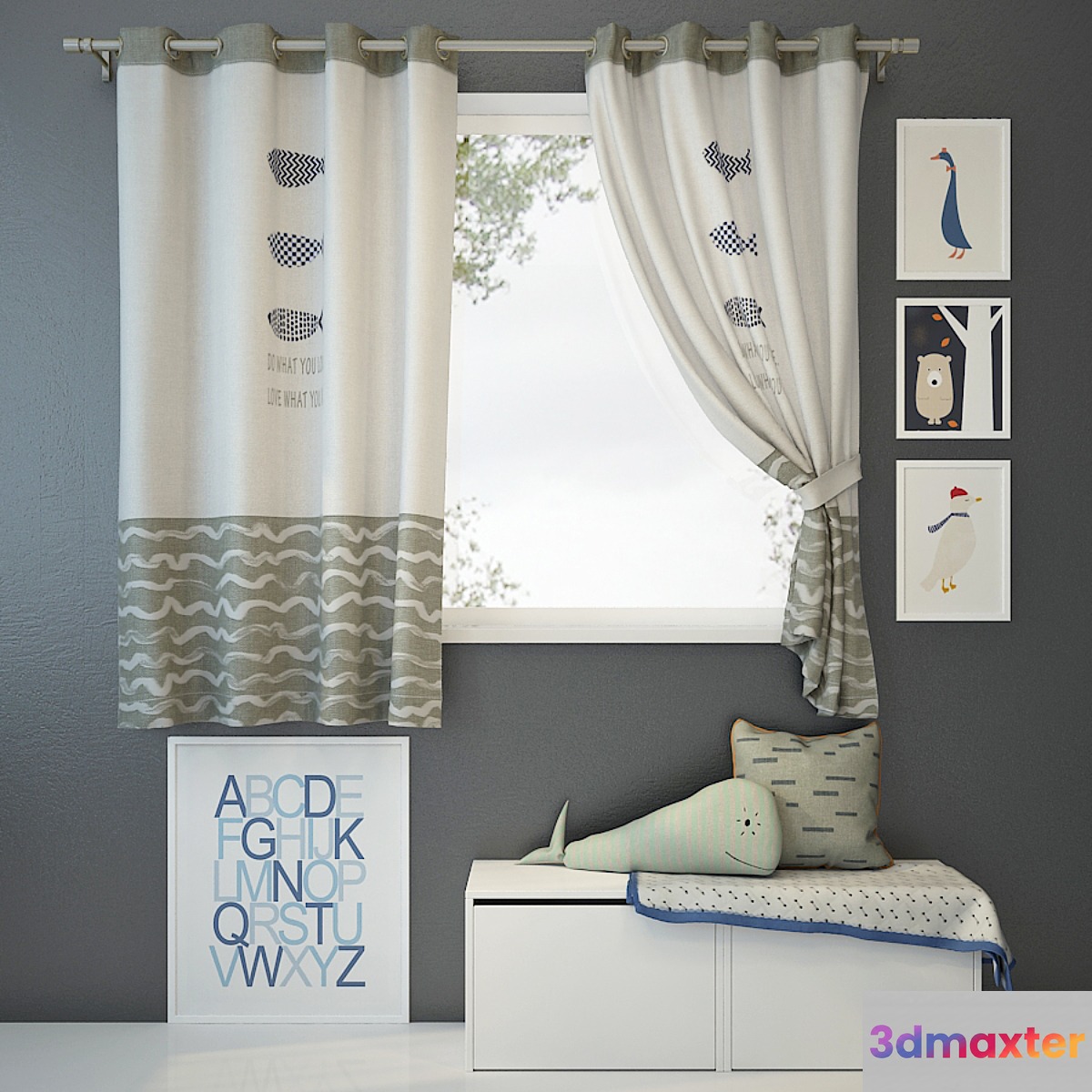 Curtain and decor 1