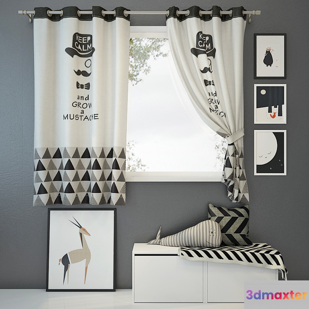 Curtain and decor 2